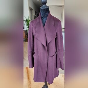 Max Studio London Duster Jacket, Color: Plum, Size: M, Great Condition